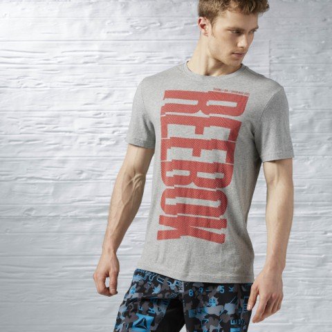 tee shirt gris homme reebok Collection Reebok homme
