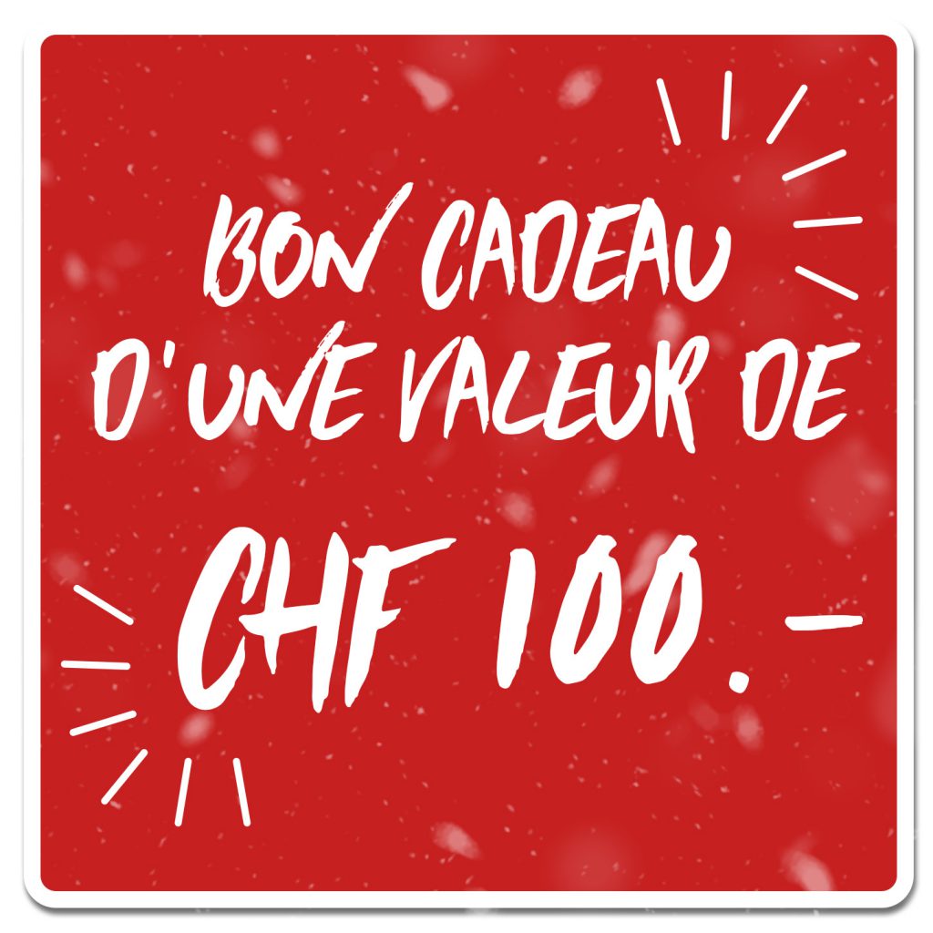 Carte cadeau 100 CHF - Coffret cadeau